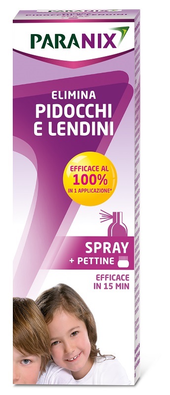 TRATTAMENTO PIDOCCHI E LENDINI PARANIX SPRAY 100 ML + PETTINE - doctorpill.it