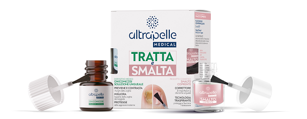 ALTRAPELLE MEDICAL TRATTA E SMALTA SOLUZIONE UNGUEALE 7 ML + SMALTO 5 ML - doctorpill.it