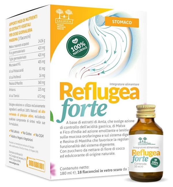 SALUGEA REFLUGEA FORTE 18 FLACONCINI DA 10 ML - doctorpill.it