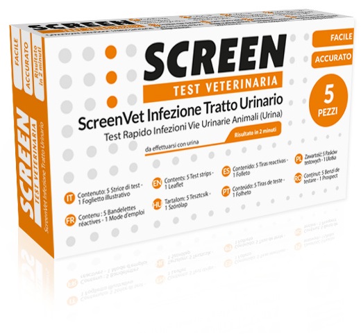 SCREENVET TEST RAPIDO VETERINARIA INFEZIONE TRATTO URINARIO CANE E GATTO - doctorpill.it