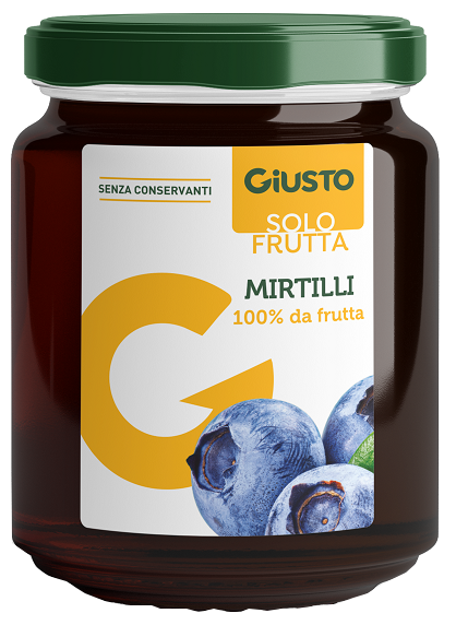 GIUSTO SOLO FRUTTA MARMELLATA MIRTILLI 284 G - doctorpill.it