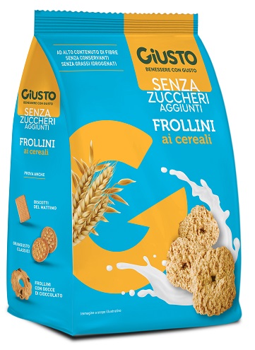 GIUSTO SENZA ZUCCHERO FROLLINI AI CEREALI SENZA ZUCCHERO 350 G - doctorpill.it