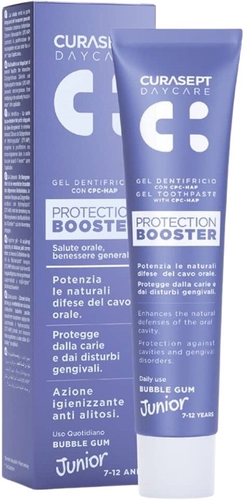 CURASEPT DAYCARE DENTIFRICIO PROTECTION BOOSTER JUNIOR 50 ML - doctorpill.it