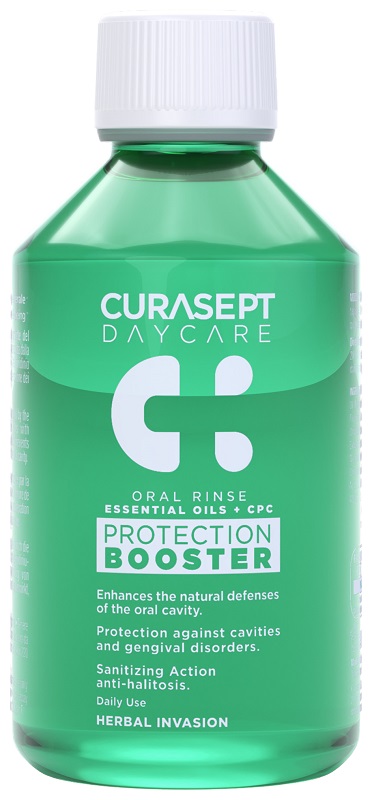 CURASEPT DAYCARE COLLUTORIO PROTECTION BOOSTER HERBAL INVESION 100 ML - doctorpill.it