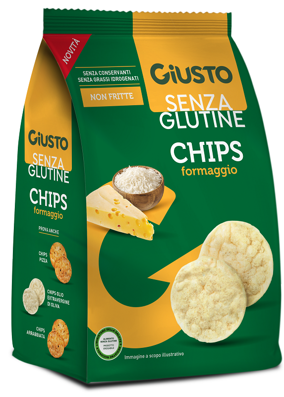 GIUSTO SENZA GLUTINE CHIPS FORMAGGIO 40 G - doctorpill.it