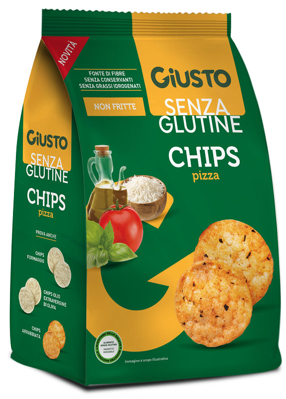 GIUSTO SENZA GLUTINE CHIPS PIZZA 40 G - doctorpill.it