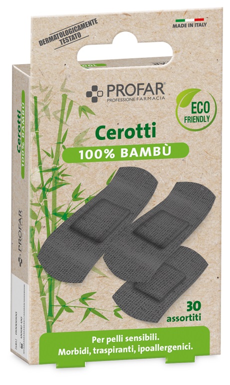 CEROTTI PROFAR BAMBU' FORMATI ASSORTITI 30 PEZZI - doctorpill.it