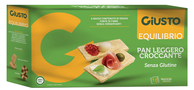 GIUSTO EQUILIBRIO SENZA GLUTINE PAN LEGGERO CROCCANTE 250 G - doctorpill.it