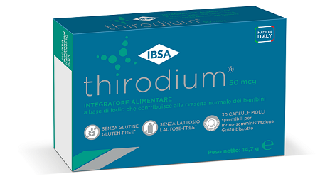 THIRODIUM 50MCG 30 CAPSULE MOLLI SPREMIBILI PER MONOSOMMINISTRAZIONE GUSTO BISCOTTO - doctorpill.it