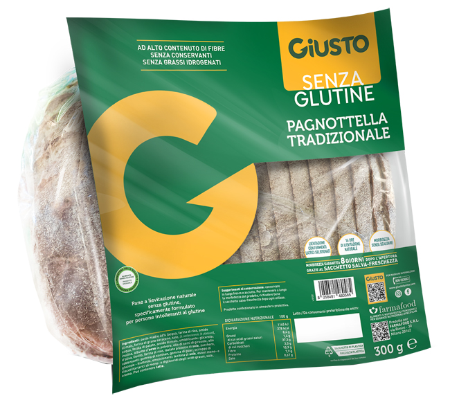 GIUSTO SENZA GLUTINE PAGNOTTELLA 300 G - doctorpill.it