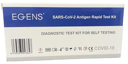 TEST ANTIGENICO RAPIDO COVID-19 EGENS AUTODIAGNOSTICO DETERMINAZIONE QUALITATIVA ANTIGENI SARS-COV-2 IN TAMPONI NASALI MEDIANTE IMMUNOCROMATOGRAFIA - doctorpill.it