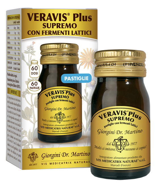 VERAVIS PLUS SUPREMO 60 PASTIGLIE FERMENTI LATTICI - doctorpill.it