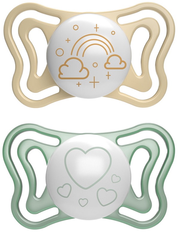 CHICCO SUCCHIETTO LIGHT LUMI SILICONE 2-6M 2 PEZZI - doctorpill.it