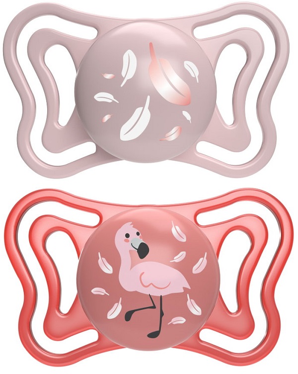 CHICCO SUCCHIETTO LIGHT ROSA SILICONE 6-16M 2 PEZZI - doctorpill.it