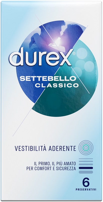 PROFILATTICO DUREX SETTEBELLO CLASSICO 6 PEZZI - doctorpill.it