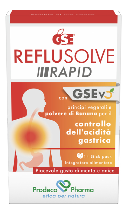 GSE REFLUSOLVE RAPID 14 STICK PACK - doctorpill.it