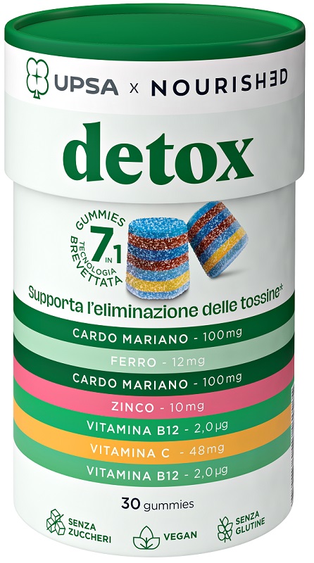 UPSA X NOURISHED DETOX 30 GUMMIES - doctorpill.it