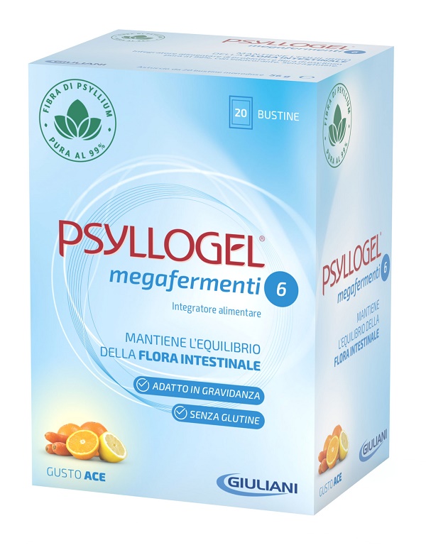 PSYLLOGEL MEGAFERMENTI 6 GUSTO ACE 20 BUSTINE - doctorpill.it