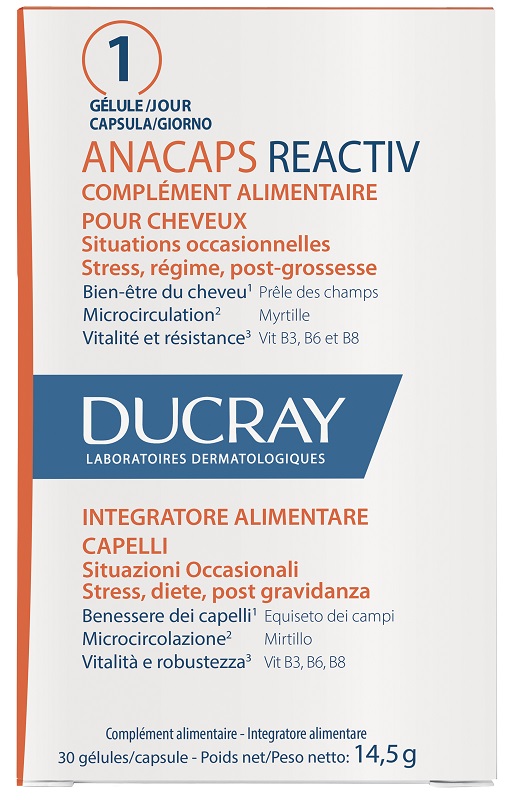 ANACAPS REACTIV CAPELLI SITUAZIONE OCCASIONALE 30 CAPSULE - doctorpill.it