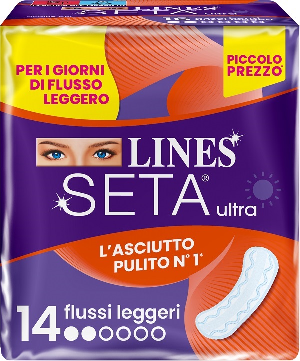 LINES SETA ULTRA ASSORBENTI LEGGERO DWCT 14 PEZZI - doctorpill.it