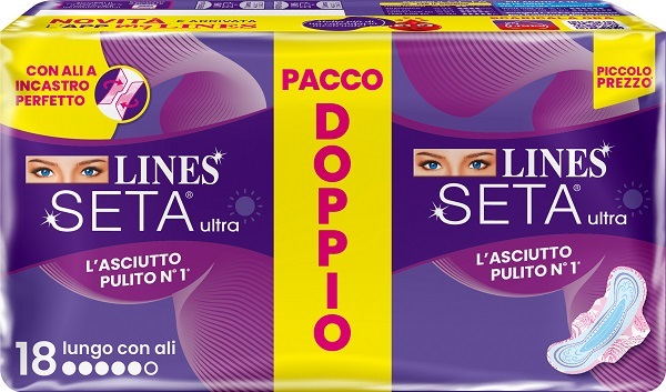 LINES SETA ULTRA ASSORBENTI LUNGO VP DWCT 18 PEZZI - doctorpill.it