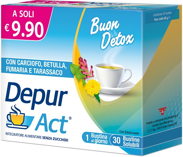 DEPUR ACT 30 BUSTINE SOLUBILI SENZA ZUCCHERI - doctorpill.it