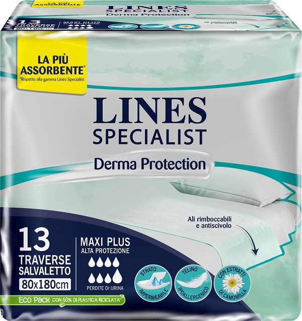TRAVERSA PER INCONTINENZA LINES SPECIALIST DERM AP 80X180 13 PEZZI - doctorpill.it