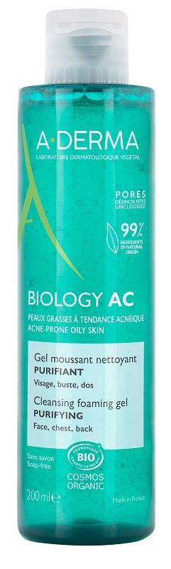 ADERMA BIOLOGY AC GEL DETERGENTE SCHIUMOGENO PURIFICANTE 200 ML - doctorpill.it