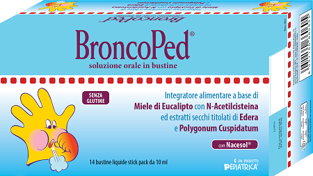 BRONCOPED SOLUZIONE ORALE 14 BUSTINE STICK PACK DA 10 ML - doctorpill.it