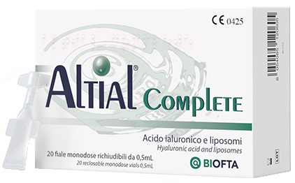 SOLUZIONE OFTALMICA LUBRIFICANTE ALTIAL COMPLETE 4 STRIP DA 5 FLACONI DA 0,5 ML - doctorpill.it