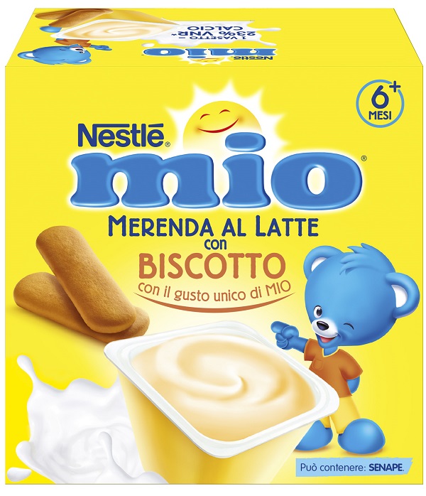 MIO MERENDA AL LATTE BISCOTTO 4 PEZZI DA 100 G - doctorpill.it