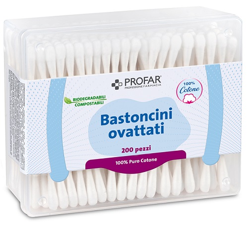 PROFAR BASTONCINI OVATTATI 200 PEZZI - doctorpill.it