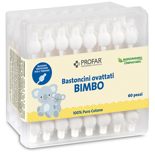 PROFAR BASTONCINI OVATTATI BIMBO 60 PEZZI - doctorpill.it