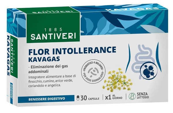 FLOR INTOLLERANCE KAVAGAS 30 CAPSULE - doctorpill.it