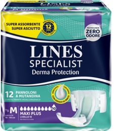 PANNOLONE MUTANDINA LINES SPECIALIST DERM AP L 12 PEZZI - doctorpill.it