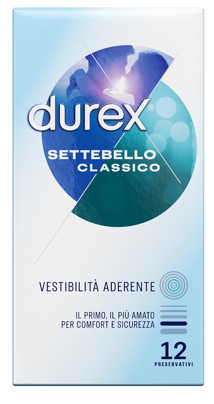 PROFILATTICO DUREX SETTEBELLO CLASSICO 12 PEZZI - doctorpill.it