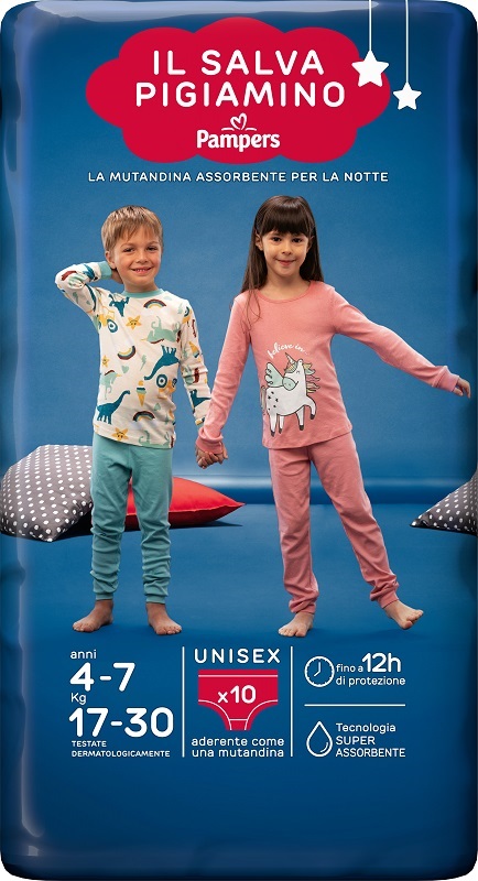 PANNOLINO PAMPERS BABYCARE SALVAPIGIAMINO S/M 10 PEZZI - doctorpill.it