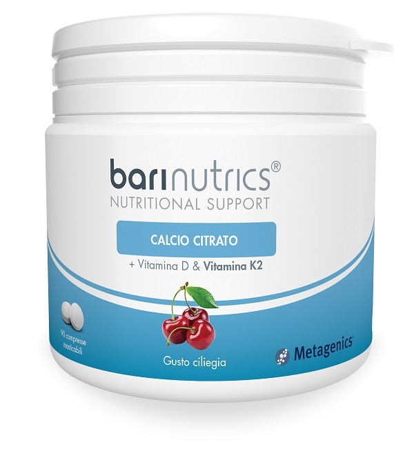 BARINUTRICS CALCIO CITRATO K2 CILIEGIA 90 COMPRESSE - doctorpill.it