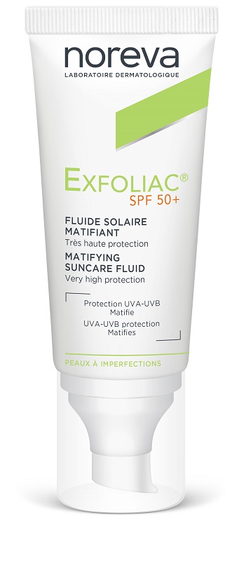 EXFOLIAC FLUIDE SOLAIRE MATIFIANT SPF50+ 40 ML - doctorpill.it