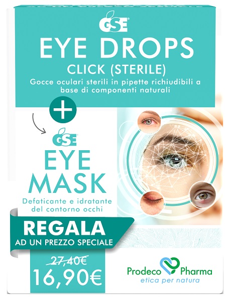 GSE EYE DROPS CLICK 5 ML + GSE EYE MASK 30 ML - doctorpill.it