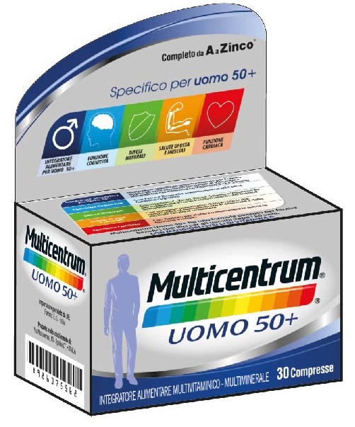 MULTICENTRUM UOMO 50+ 30 COMPRESSE - doctorpill.it