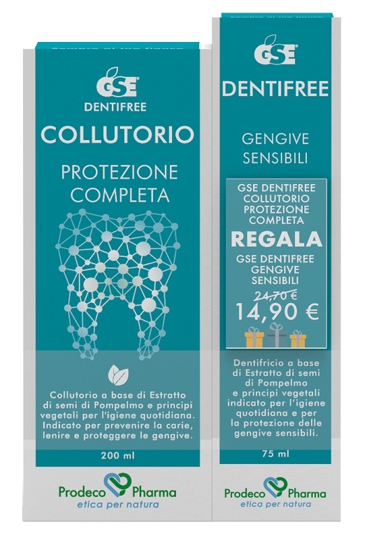 GSE DENTIFREE COLLUTORIO REGALA GENGIVE SENSIBILI 200 ML + 75 ML - doctorpill.it