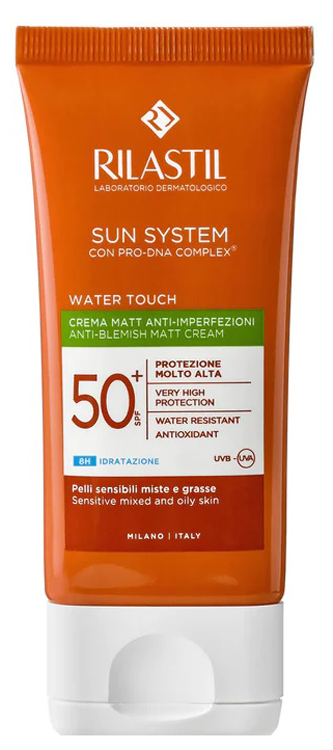 RILASTIL SUN SYSTEM WATER TOUCH FLUIDO SPF50+ 50 ML NUOVA FORMULAZIONE - doctorpill.it