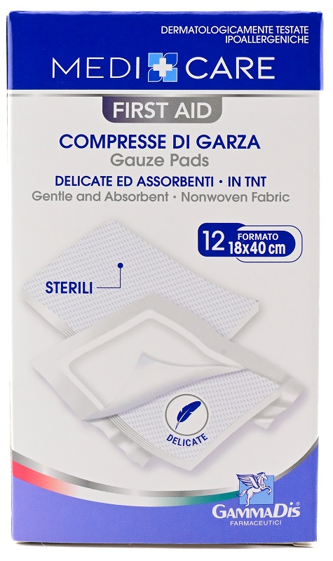 GARZA MEDICARE TNT 18X40 CM 12 PEZZI - doctorpill.it