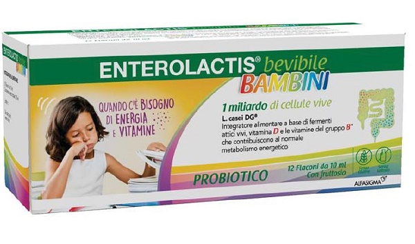 ENTEROLACTIS BAMBINI BEVIBILE 12 FLACONI DA 10 ML - doctorpill.it