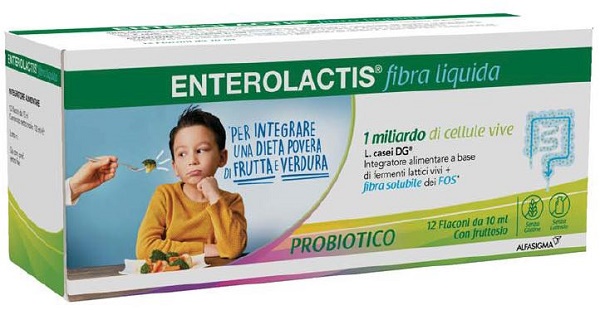 ENTEROLACTIS FIBRA LIQUIDA 12 FLACONCINI DA 10 ML - doctorpill.it