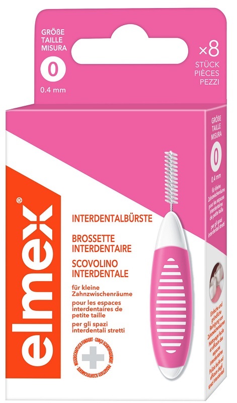 ELMEX INTERDENTAL BRUSH PINK 0,4MM 8 PEZZI - doctorpill.it