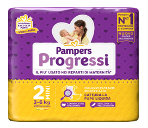 PAMPERS PROGRESSI MINI 28 PEZZI - doctorpill.it