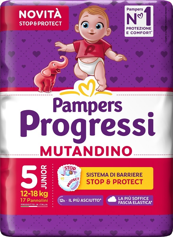 PAMPERS PROGRESSI MUTANDINA JUNIOR 17 PEZZI - doctorpill.it