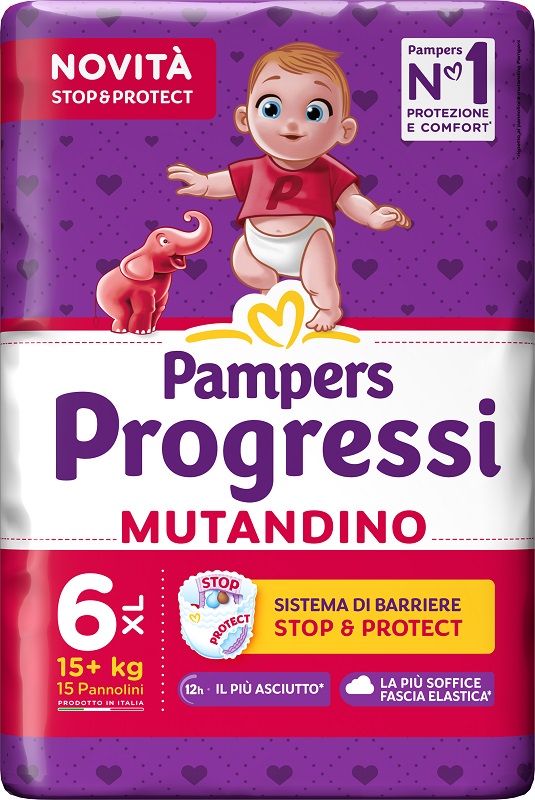 PAMPERS PROGRESSI MUTANDINA XL CP 15 PEZZI - doctorpill.it